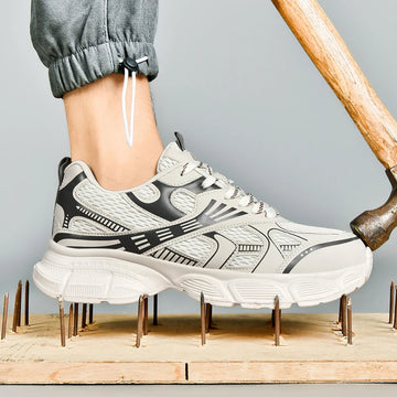 Men Safety Shoes man Lightweight Comfor work shoe womensecurity steel toe Sneakers Breathable Non-Slip summer Hiking work boots